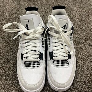 Grey, Black and White Jordan 4s